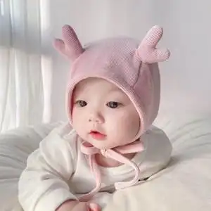 婴儿帽子春秋季宝宝可爱超萌秋冬婴幼儿护耳新生儿女宝宝胎帽男童