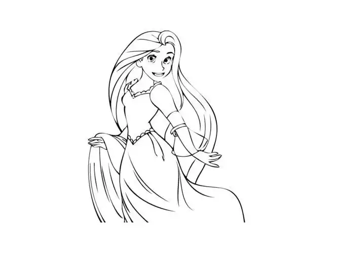 长发公主怎么画 - 简笔画 - 懂得