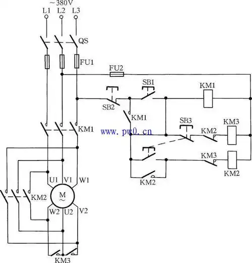 手动y三角降压启动控制电路图_电工基础知识_电工技术-电工最常见电路