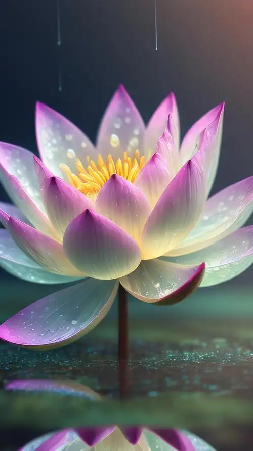 莲花,一种美丽而神秘的花卉,它的花朵如同一只只盛开的莲灯,散发出