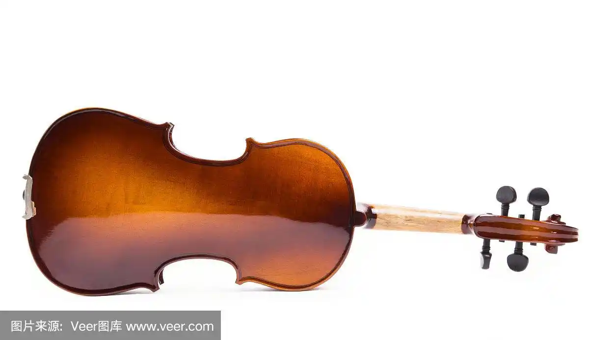 侧面视角,小提琴,白色背景,弦乐器,水平画幅