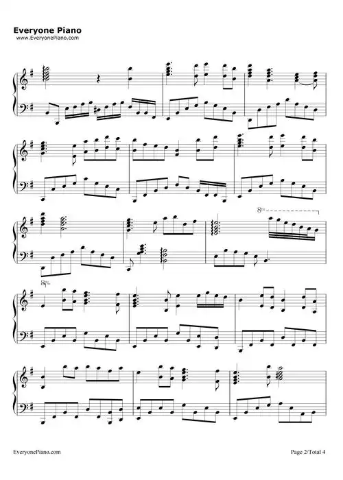 《铁血丹心》完美演奏版钢琴谱-罗文  甄妮2