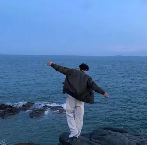 男生头像超话一期蓝色意境系列·男头95#男头##无水印头像