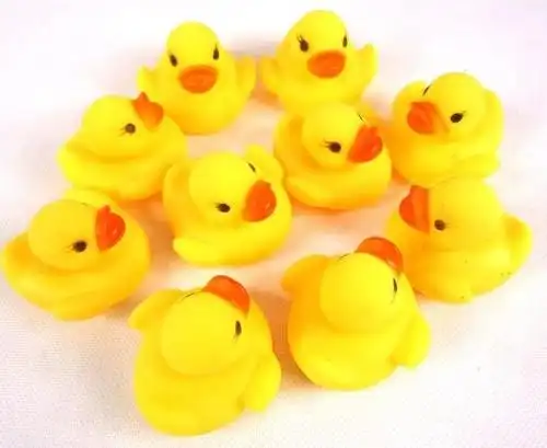 可爱儿童宝宝婴儿会叫捏捏响游泳戏水小鸭子洗澡游泳玩具