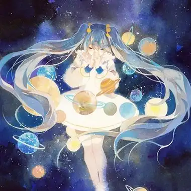 星空下的女生头像梦幻星空下的女孩图片