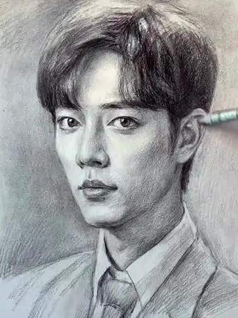 肖战铅笔画图片