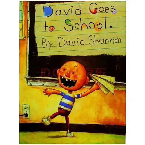 英文版绘本大卫上学去davidgoestoschooldavid少幼儿童英语