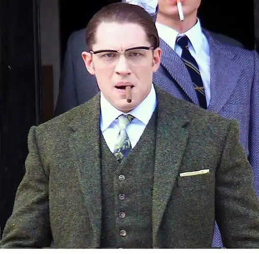 汤姆哈迪同款黑道传奇西装暴徒眼镜镜框可配定制成品光学镜