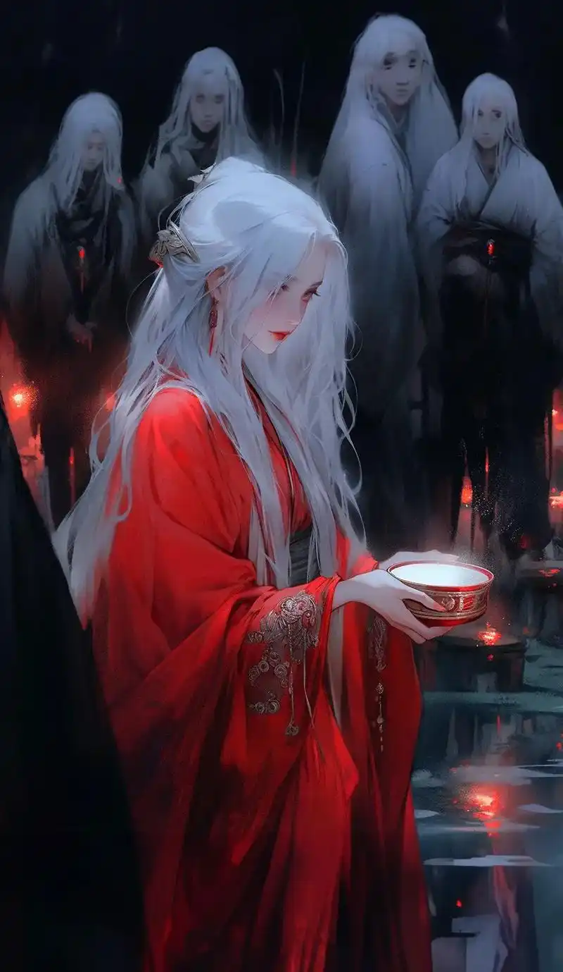 客官,喝一碗孟婆汤吧.幽冥河畔,回首千年.#古风 #二次元  - 抖音