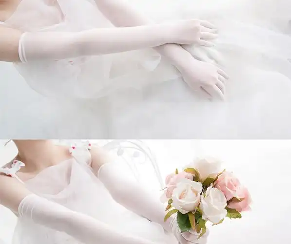 ck臂套长款白手套女性长筒长袖丝袜手套透明新娘通用很舒服同款circle