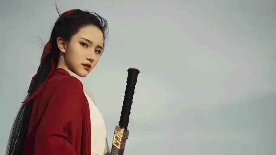 古风红衣侠女冷艳英姿魅力写真,高清壁纸图片,大陆美女-回车桌面
