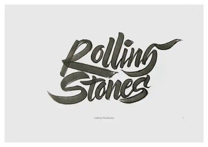 近期英文手绘字体