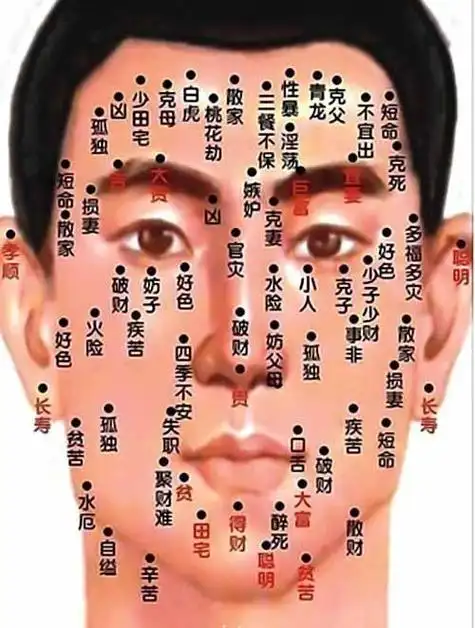 男子脸上疙瘩面相 脸上有痣面相图-称骨算命网