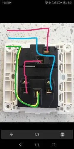 开关控制三孔插座,怎么接线?请大神给画张接线图