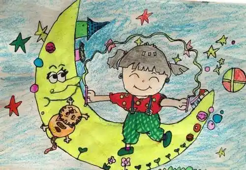 美丽的梦/少儿绘画作品/儿童画/网络美术馆_中国少儿美术教育网