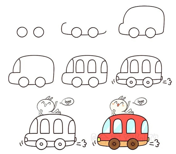 儿童简笔画步骤图片大全简笔画详细步骤图解