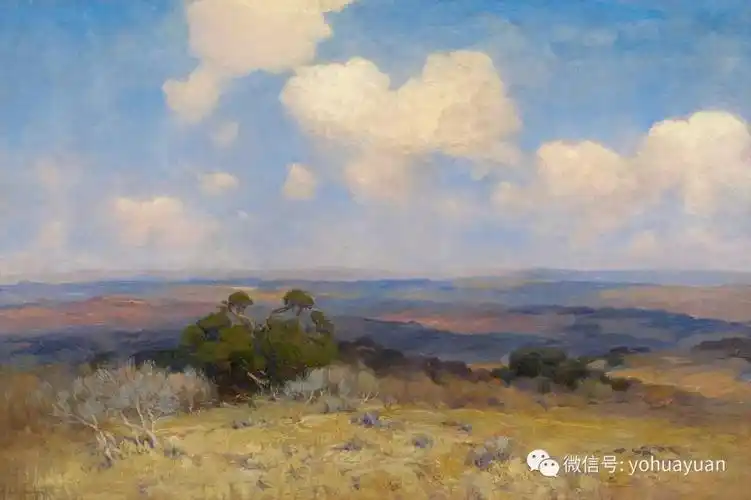 油画风景天空还只是平涂吗