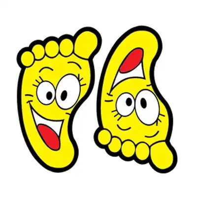 卡通墙贴儿童房幼儿园楼梯台阶小脚丫贴纸