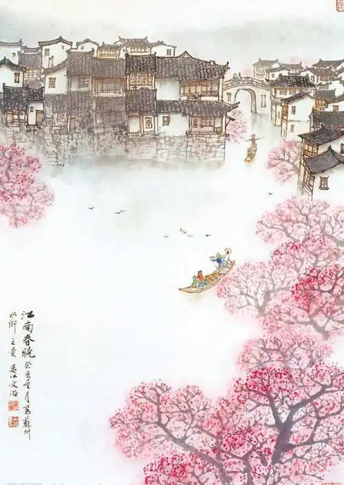 江南水乡画图片