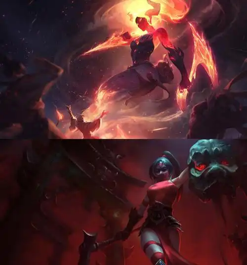 lol阿卡丽皮肤lol新版阿卡丽皮肤原画对比变丑了还是变美了绯红要变