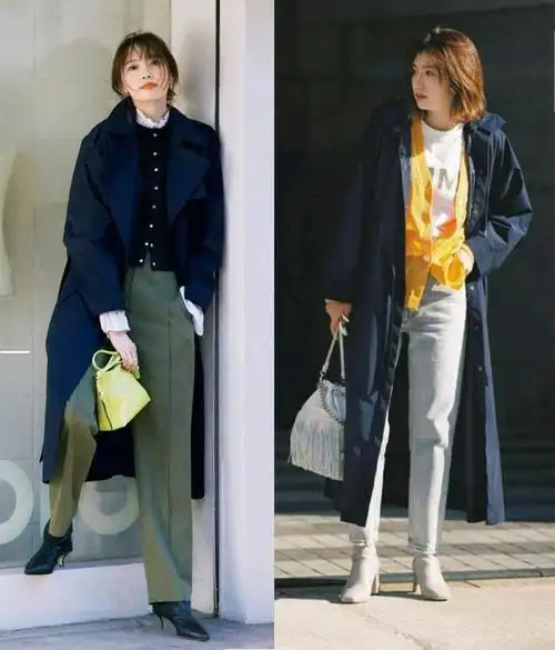 戒不了的"藏蓝色",春季这样搭配,气质胜过所有表面的美!