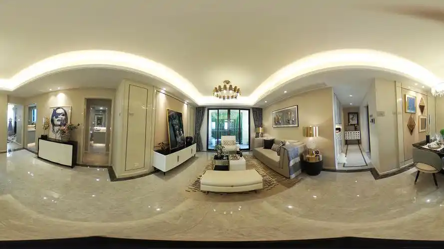 vr看房:九龙湖金茂悦高层109平三房两厅两卫样板间展示