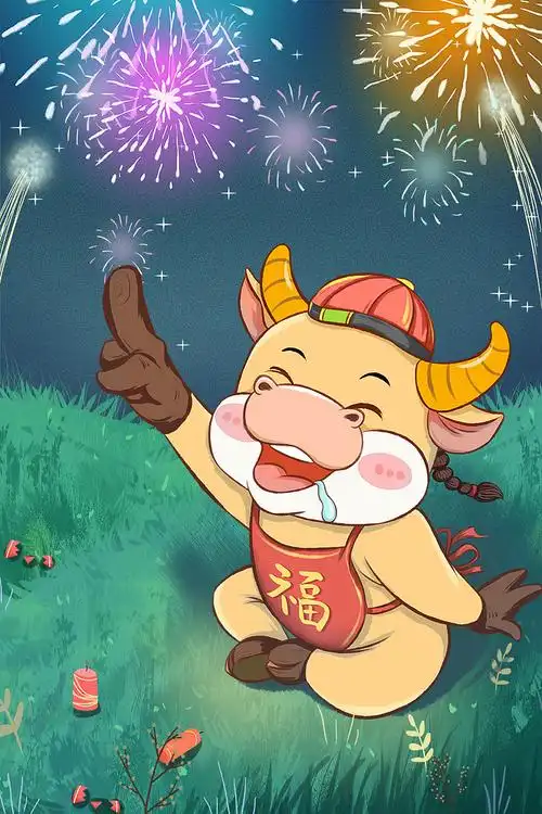 2021年牛年卡通形象