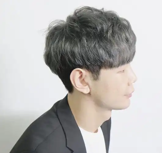 男生微卷蓬松烫发效果图