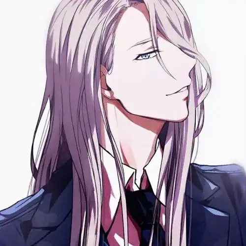 西装长发帅哥_男生动漫头像图片_扣扣居