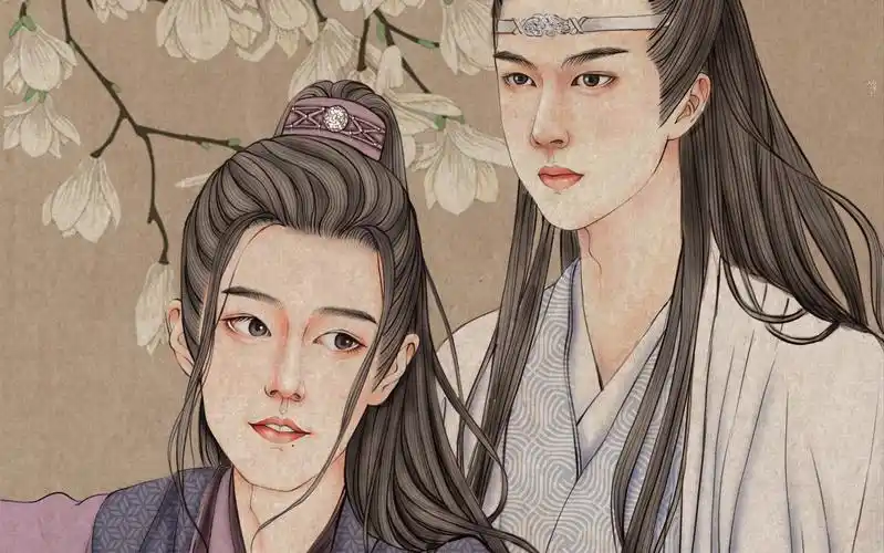 肖战 王一博 陈情令 古风美少年 画画