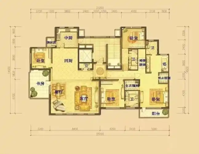 万城华府龙园大平层