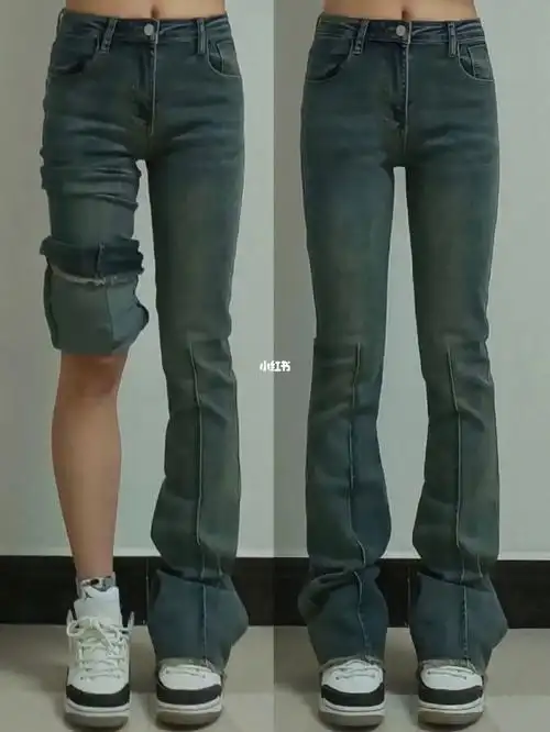 裤子是那种软软的有弹力的牛仔面料,不会变形,做了二十个起蹲没有鼓包
