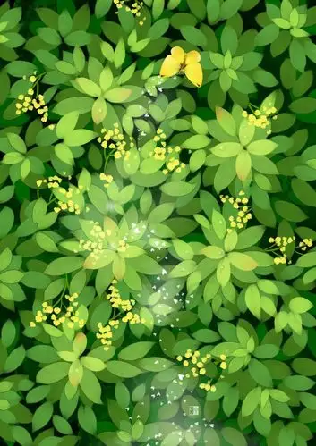 昆虫有害系列-乐兮_壁纸,插画,清新,绿色,cg,手绘_涂鸦王国插画