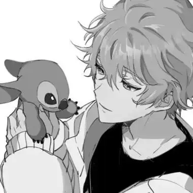 动漫男主头像黑白高清帅气图片