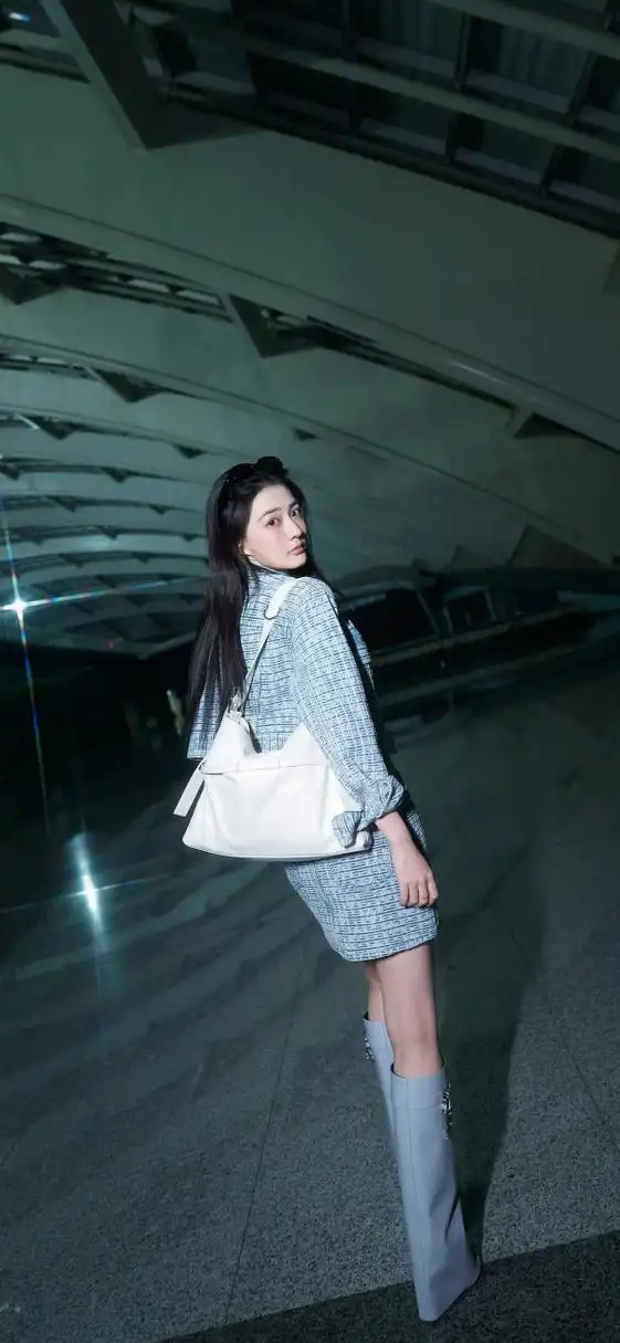 徐璐,小香风机场街拍写真壁纸图片