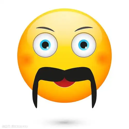 胡子可爱脸部表情图片下载,胡子可爱脸部表情矢量图片,胡子黄色卡通脸