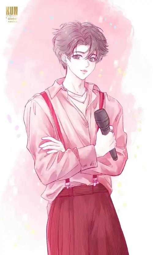 the pink staryou always shine@蔡徐坤手绘┊@给坤坤盖被子捏