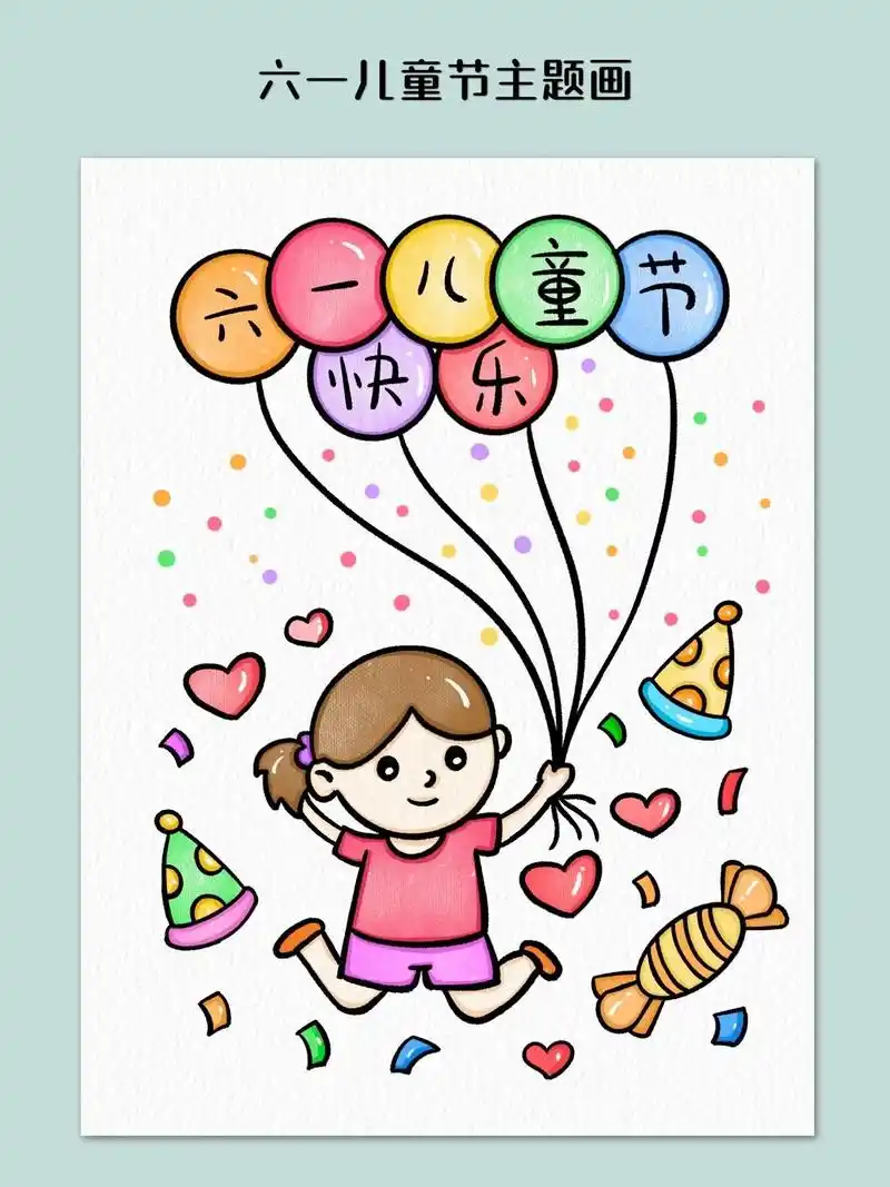 六一儿童节主题画