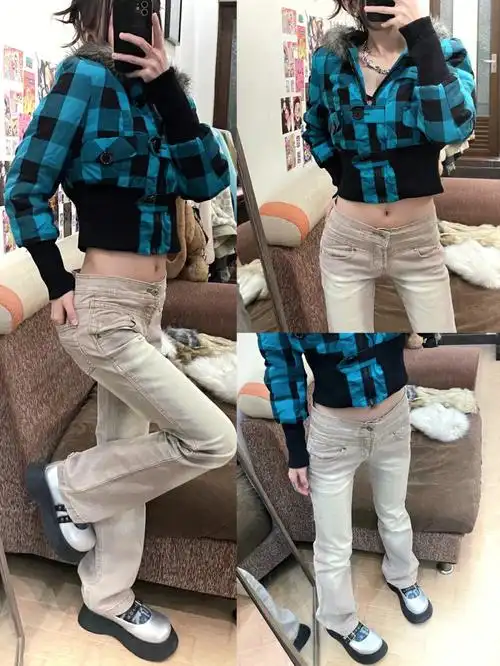 17的y2k低腰牛仔裤我先冲为敬