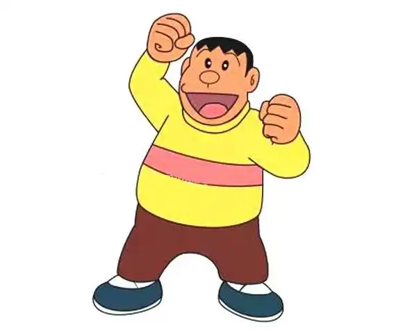 动漫人物哆啦a梦胖虎简笔画步骤教程
