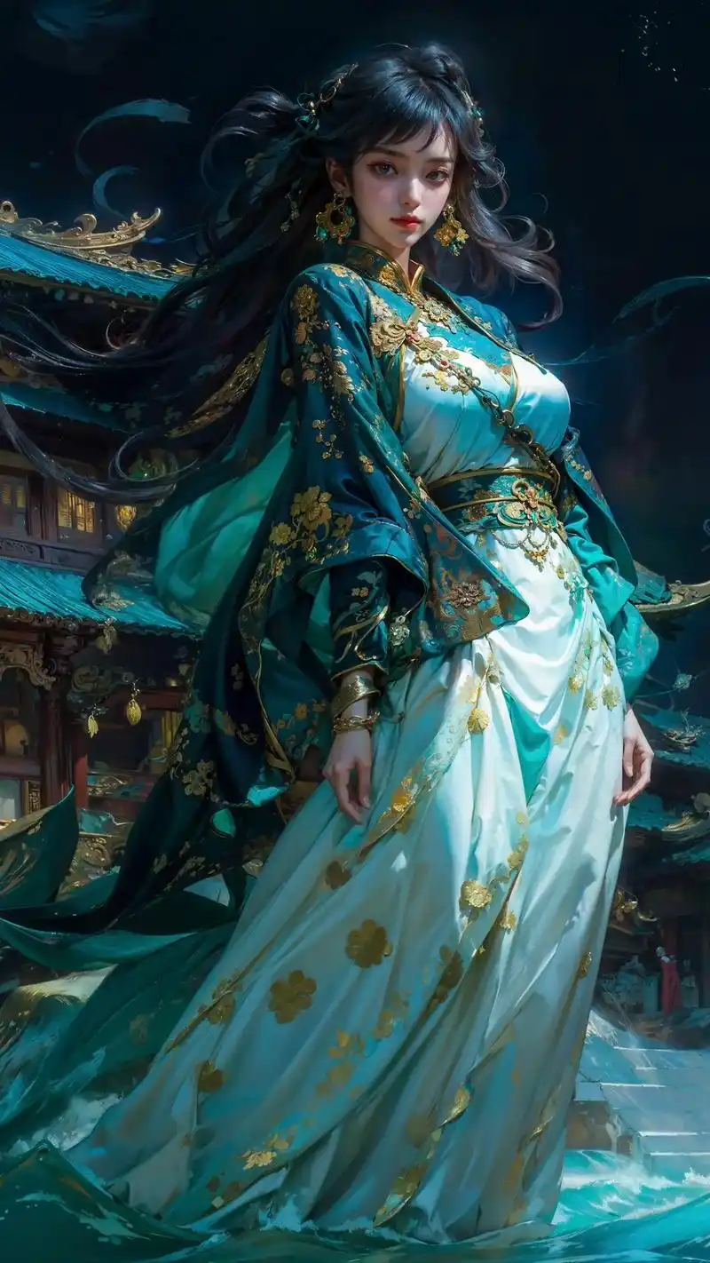 汐～6k横屏16:900 #ai绘画 #古风 - 抖音