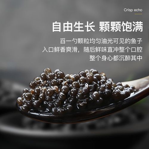 禾澹奥帝黑鱼子酱100g瑞典鱼籽酱日韩寿司料理烘焙材料圆鳍鱼即食