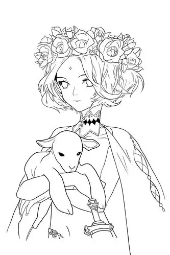 线稿练习|插画|创作习作|画画的baby丨 - 临摹作品 - 站酷 (zcool)