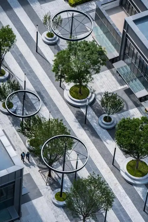 天津融创集团新办公楼 景观设计 / bam百安木_住宅景观_景观案例_园景