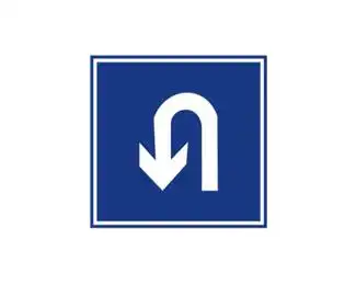 允许掉头标志logo设计含义品牌策划vi设计介绍