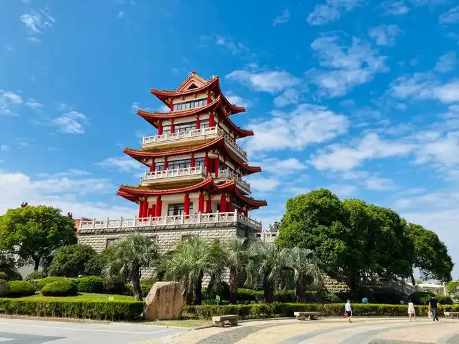 上海奉贤区海湾旅游景区龙腾阁东海观音寺海湾园知青博物馆国际风筝