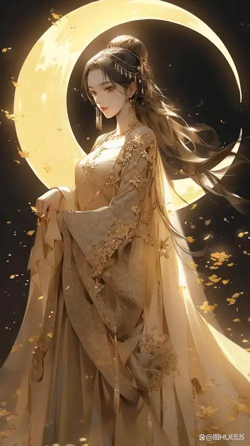 ai系古风美人全屏壁纸