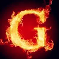 火焰字母头像熊熊火焰充满了激情与燃烧