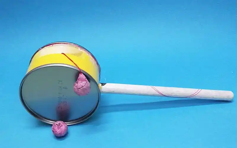 小壮手工制作手摇小鼓,儿童手工diy玩具,咚咚咚小鼓摇起来_哔哩哔哩