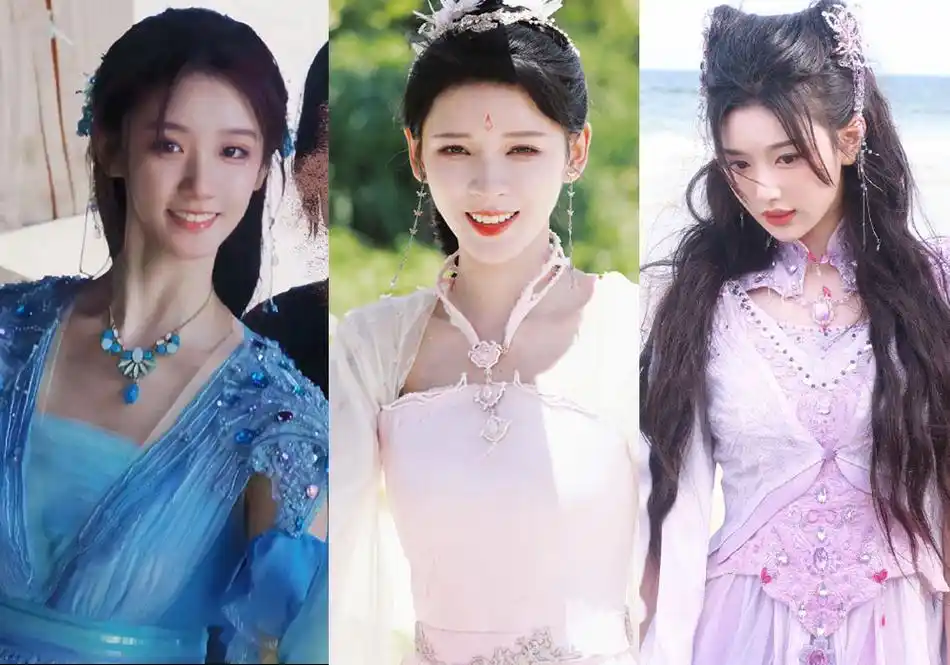 斗罗大陆真人版史莱克三美,张予曦神级还原,朱竹清身材严重缩水